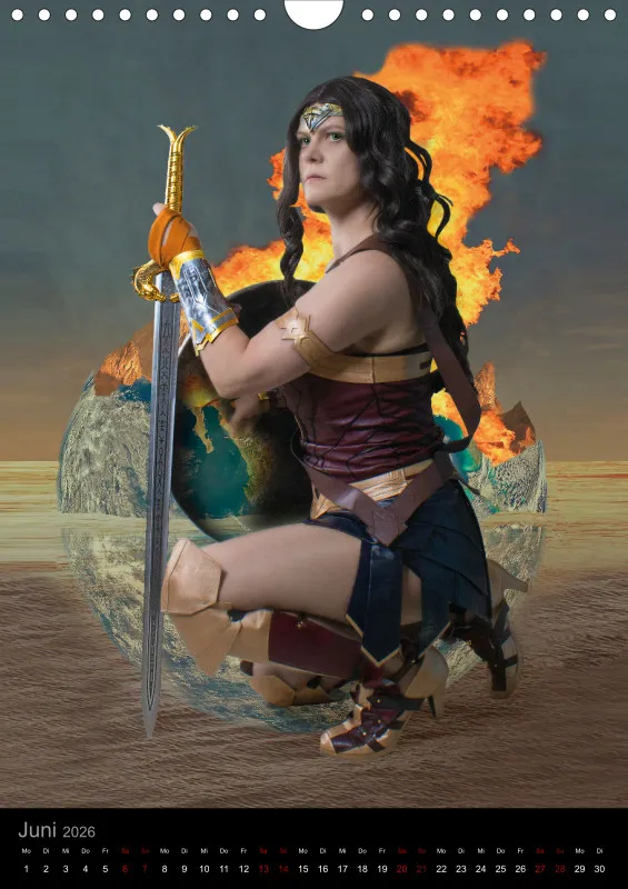 Heldinnen-Momente für das ganze Jahr – der Wonder-Woman-Cosplay-Kalender