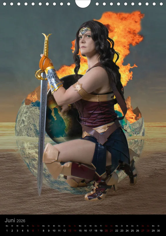 Heldinnen-Momente für das ganze Jahr – der Wonder-Woman-Cosplay-Kalender