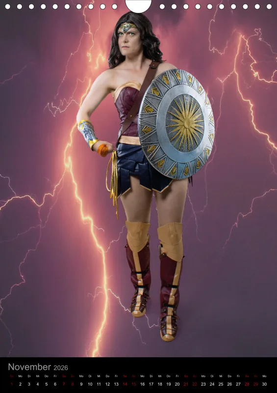 Heldinnen-Momente für das ganze Jahr – der Wonder-Woman-Cosplay-Kalender