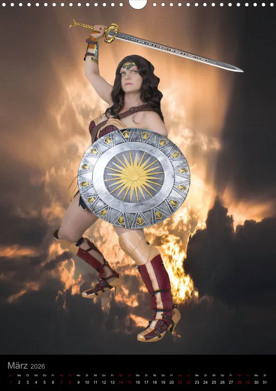Heldinnen-Momente für das ganze Jahr – der Wonder-Woman-Cosplay-Kalender