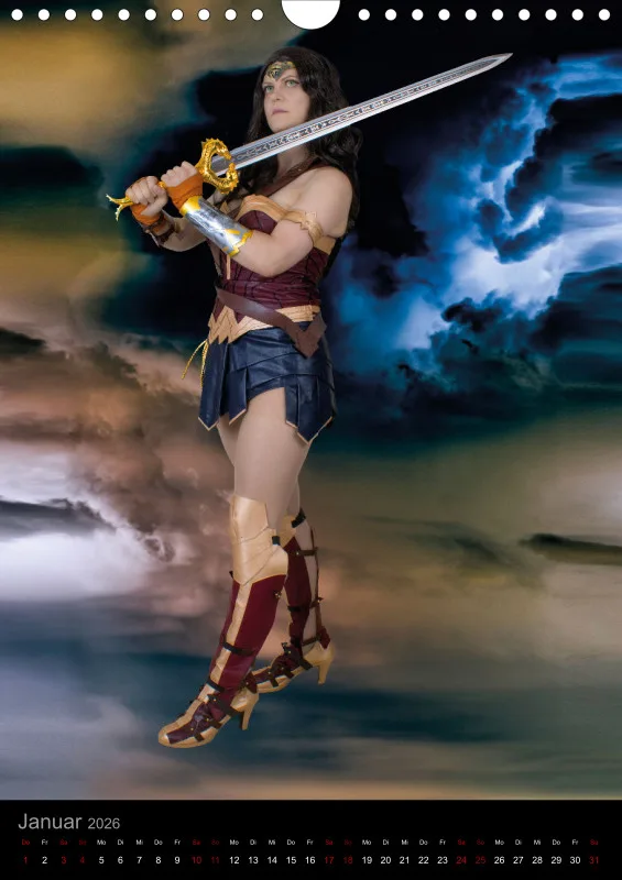 Heldinnen-Momente für das ganze Jahr – der Wonder-Woman-Cosplay-Kalender