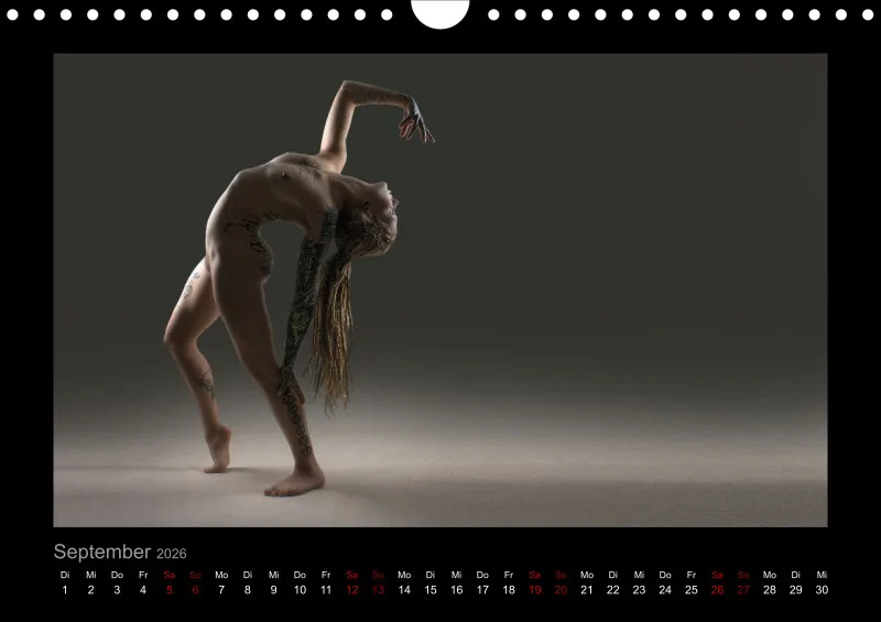 Sari Nude - Bewegung. Spannung. Sinnlichkeit. – Akt in vollendeter Dynamik