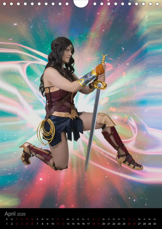 Heldinnen-Momente für das ganze Jahr – der Wonder-Woman-Cosplay-Kalender