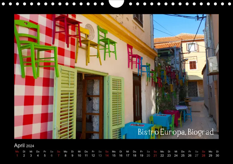 2024 Fotokalender A4 Kroatien dunkel