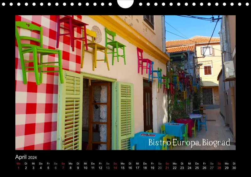 2024 Fotokalender A4 Kroatien dunkel