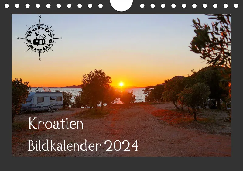 2023 Fotokalender Kroatien quer dunkel