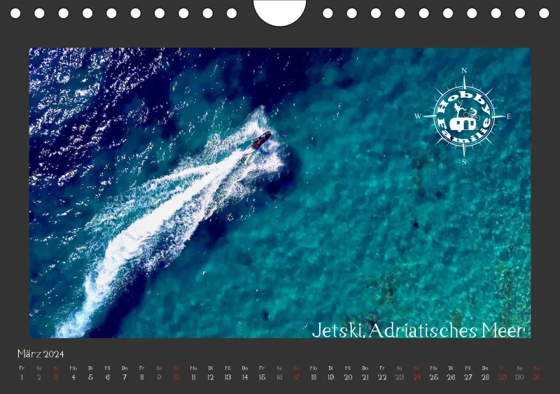 2023 Fotokalender Kroatien quer dunkel