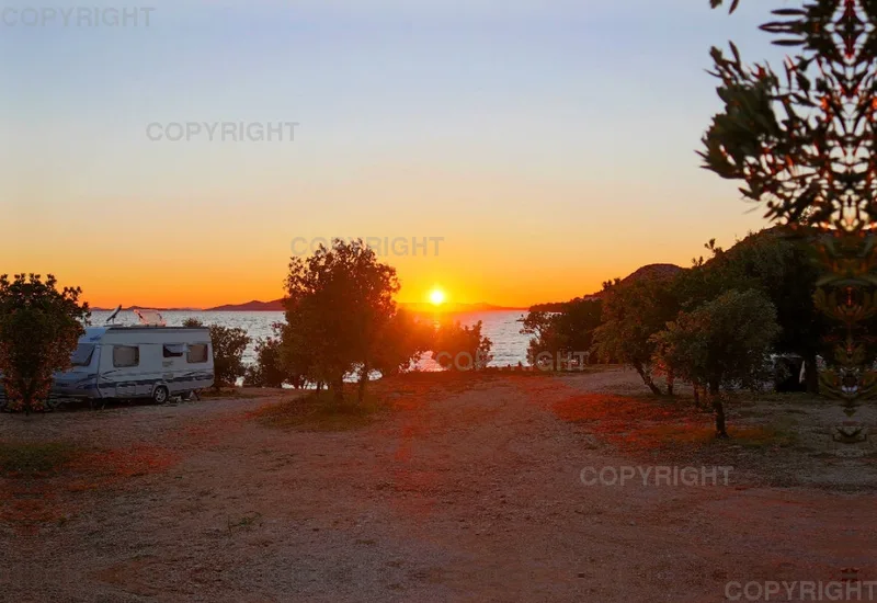 Leinwand -Campingblick-