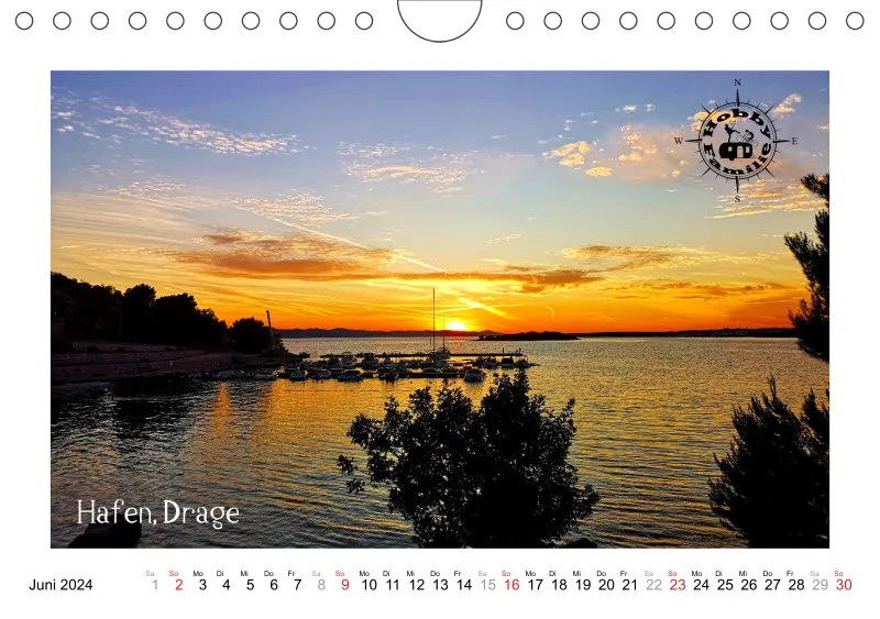 2024 Fotokalender Kroatien quer hell