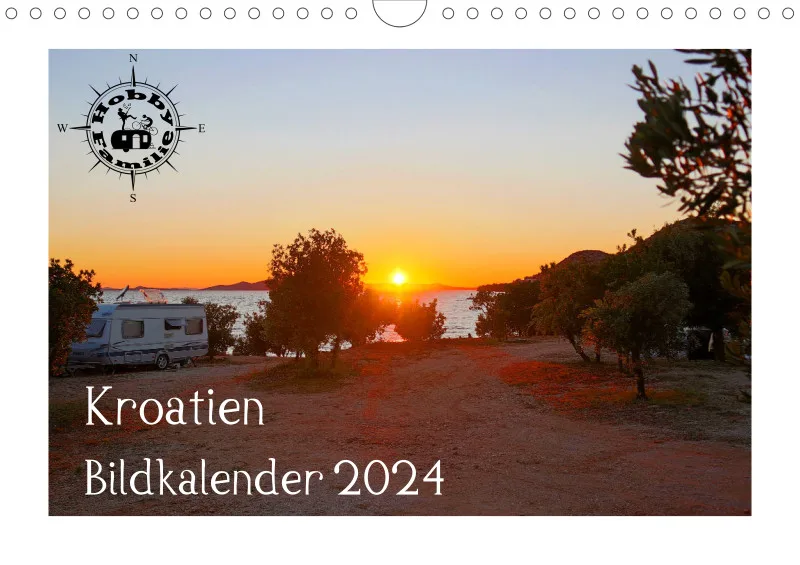 A4 Fotokalender Kroatien hell 2024