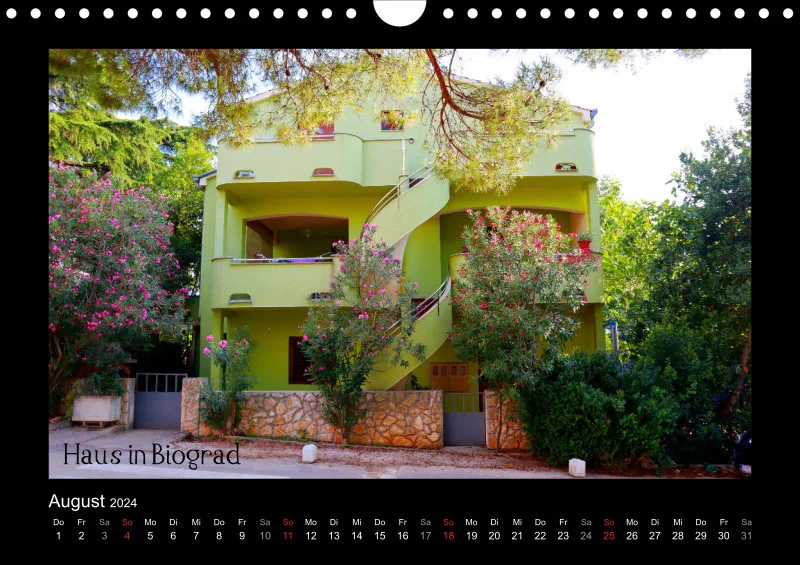 2024 Fotokalender A4 Kroatien dunkel
