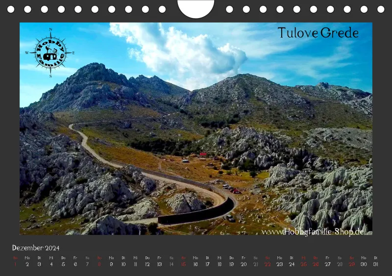 2023 Fotokalender Kroatien quer dunkel
