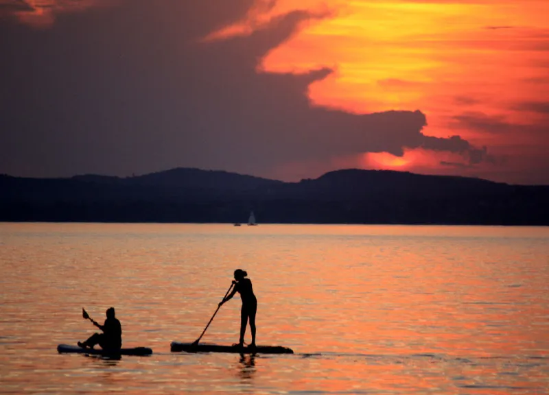 Grußkarte Balaton SUP