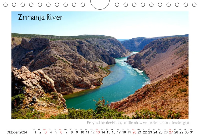 2024 Fotokalender Kroatien quer hell
