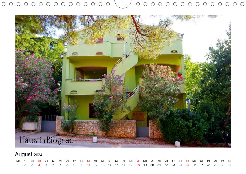 A4 Fotokalender Kroatien hell 2024