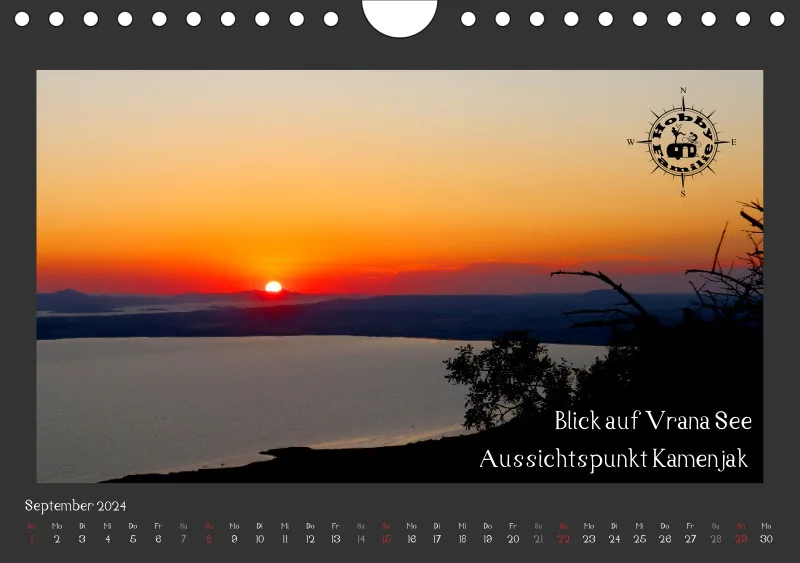 2023 Fotokalender Kroatien quer dunkel