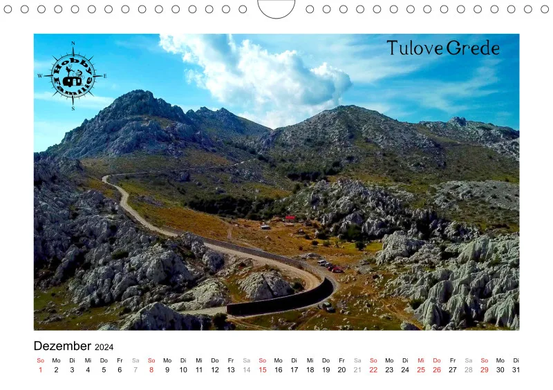 A4 Fotokalender Kroatien hell 2024