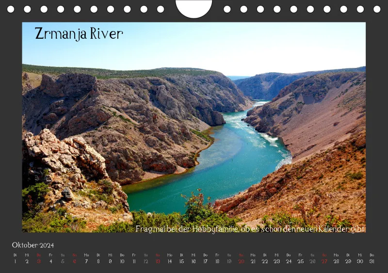 2023 Fotokalender Kroatien quer dunkel