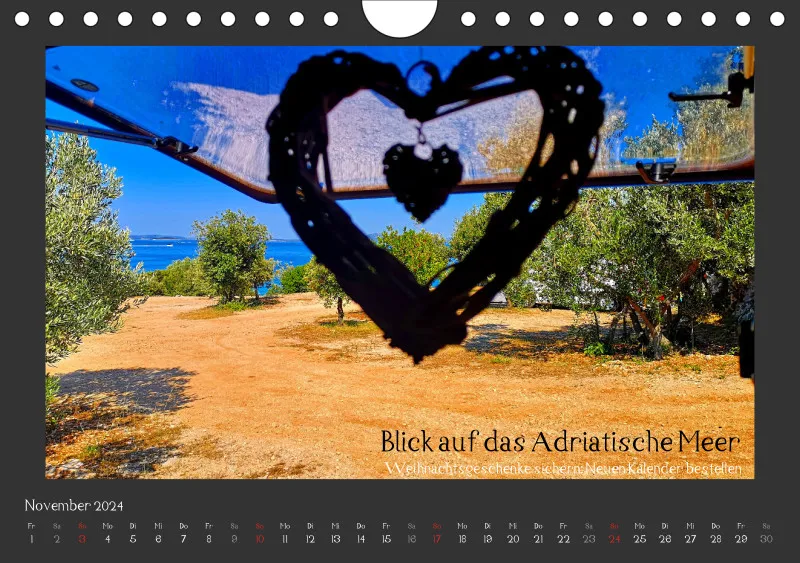 2023 Fotokalender Kroatien quer dunkel