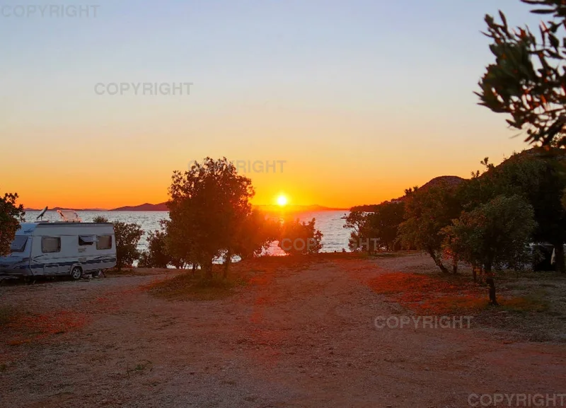 Grußkarte Campingblick