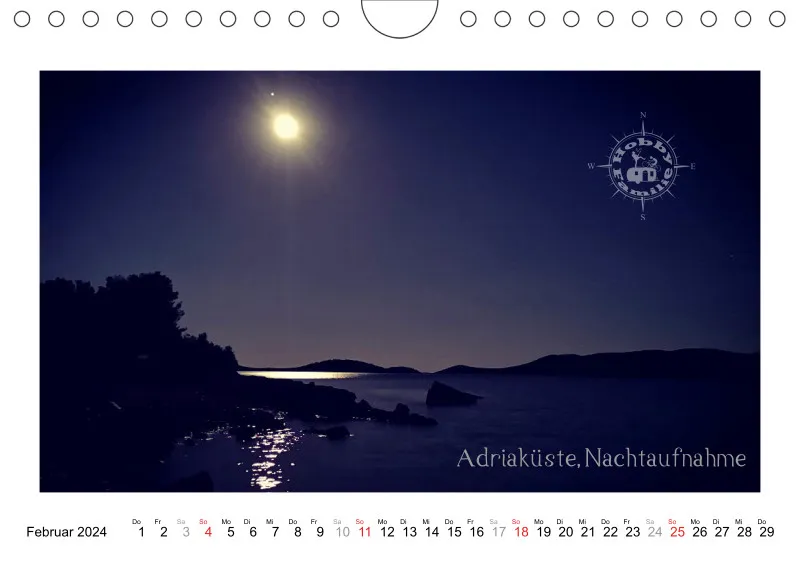2024 Fotokalender Kroatien quer hell