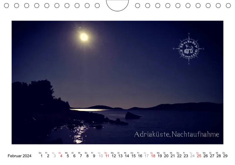 2024 Fotokalender Kroatien quer hell