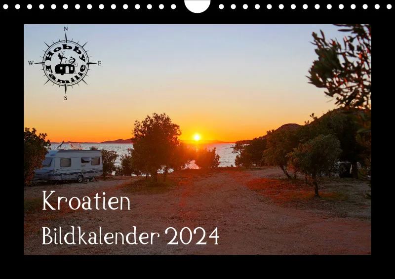 2024 Fotokalender A4 Kroatien dunkel