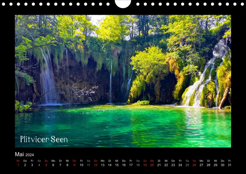 2024 Fotokalender A4 Kroatien dunkel