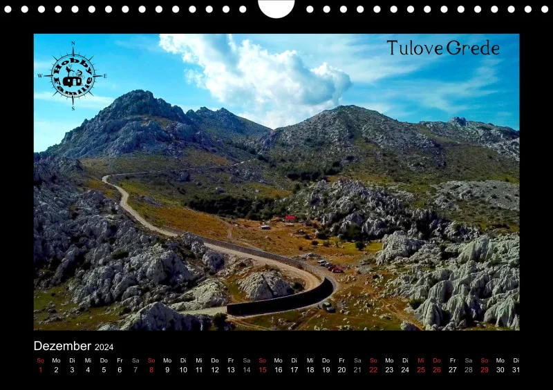 2024 Fotokalender A4 Kroatien dunkel