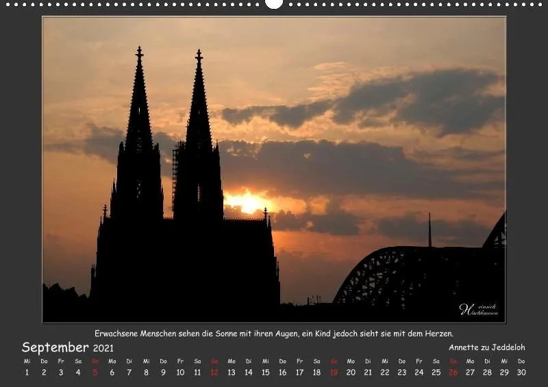 Holistic Arts Sonnenuntergang Kalender 2021 - Sonnenuntergang A2