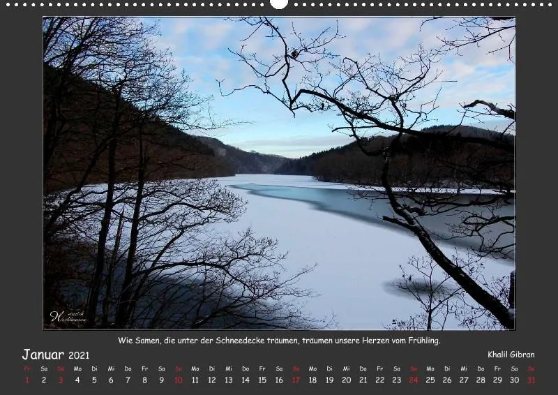 Holistic Arts Jahreszeiten Kalender 2021 - Jahreszeiten A2