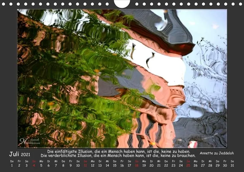 Holistic Arts Spiegelungen-Kalender 2021 - Illusionen A4
