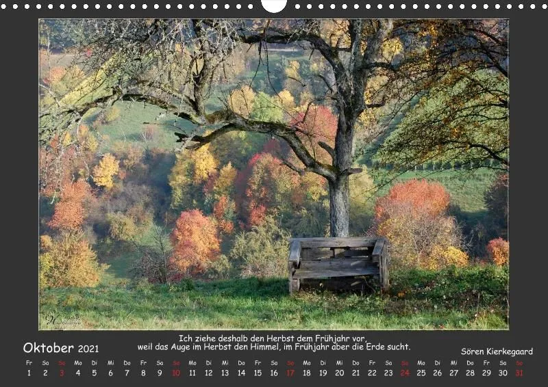 Holistic Arts Jahreszeiten Kalender 2021 - Jahreszeiten A3