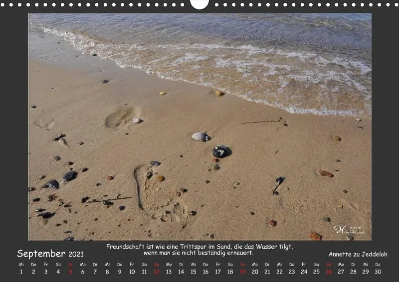 Holistic Arts Strand-Kalender 2021 - Strandgut A3