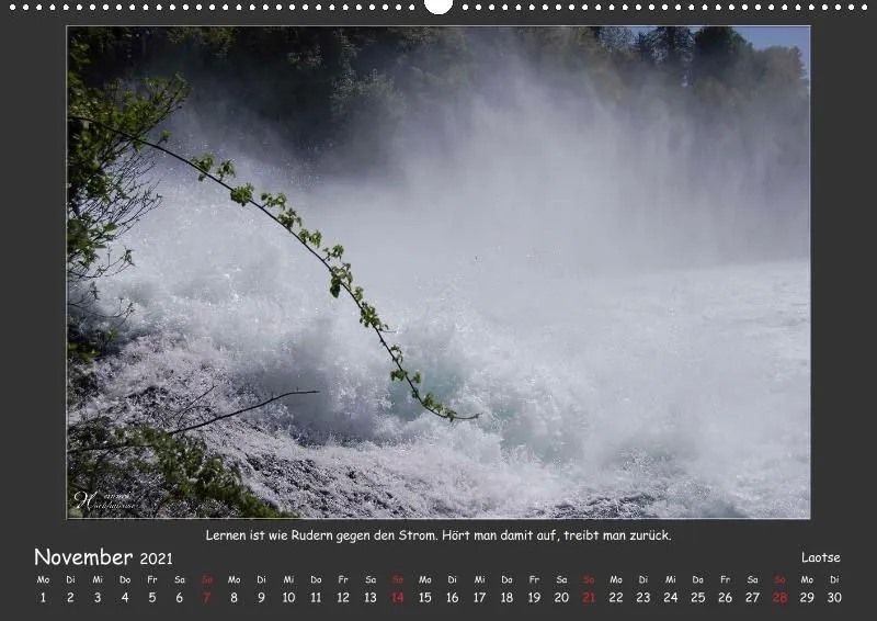 Holistic Arts Rheinfall-Kalender 2021 - Lebendiges Wasser A2