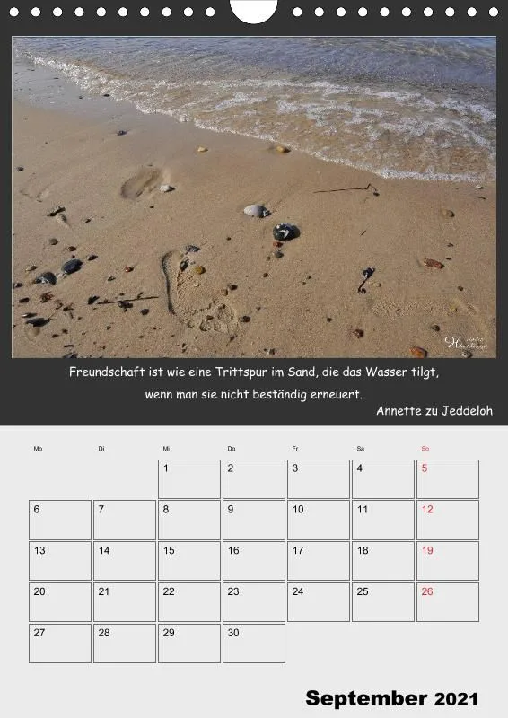 Holistic Arts Strand-Termin-Kalender 2021 - Strandgut
