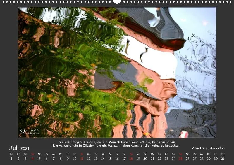 Holistic Arts Spiegelungen-Kalender 2021 - Illusionen A2