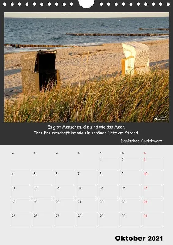 Holistic Arts Strand-Termin-Kalender 2021 - Strandgut