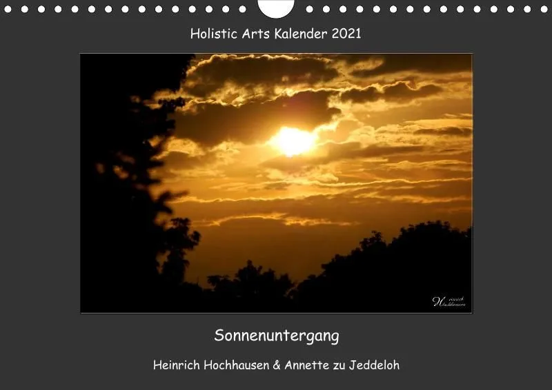 Holistic Arts Sonnenuntergang Kalender 2021 - Sonnenuntergang A4