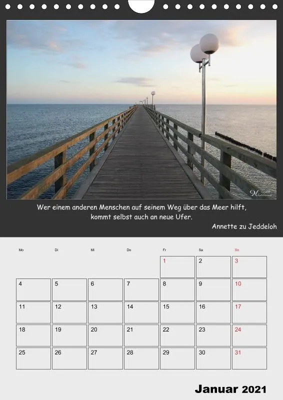 Holistic Arts Meeres-Termin-Kalender 2021 - Viel Meer