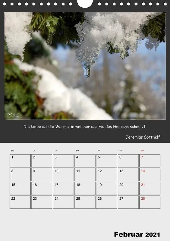 Holistic Arts Jahreszeiten Termin-Kalender 2021 - Jahreszeiten