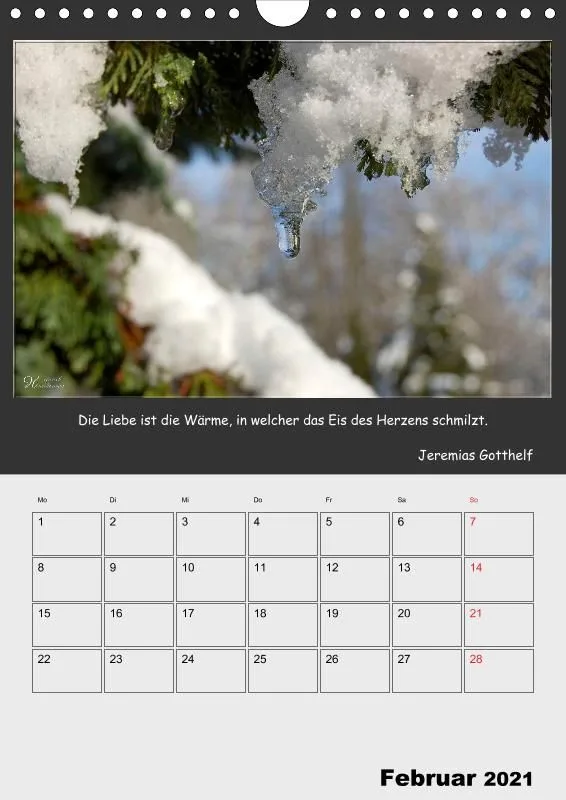 Holistic Arts Jahreszeiten Termin-Kalender 2021 - Jahreszeiten