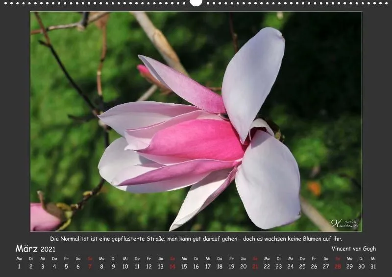 Holistic Arts Blumen-Kalender 2021 - Lächeln der Erde A2