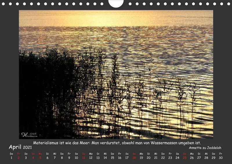 Holistic Arts Meeres-Kalender 2021 - Viel Meer A4