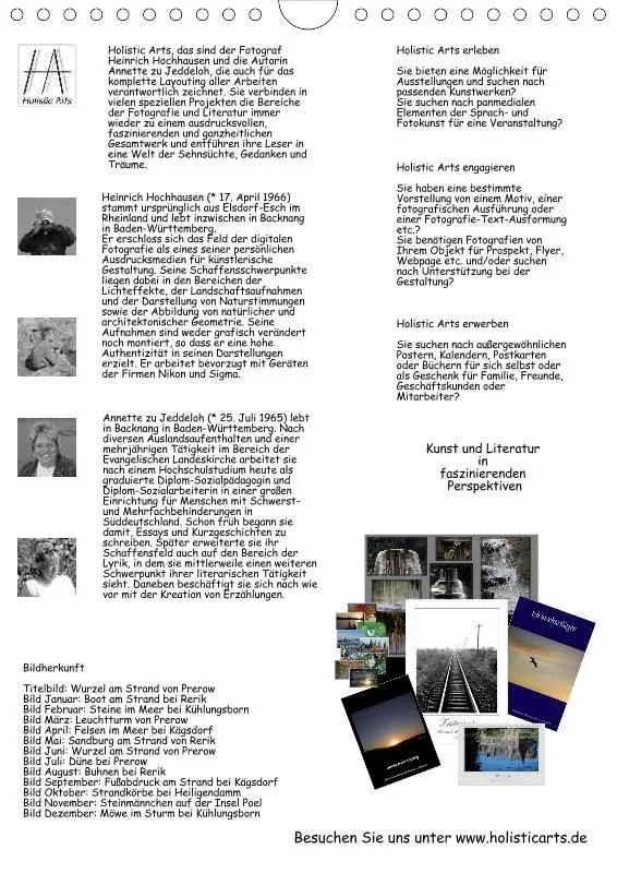 Holistic Arts Strand-Termin-Kalender 2021 - Strandgut
