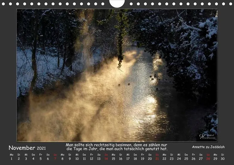Holistic Arts Jahreszeiten Kalender 2021 - Jahreszeiten A4