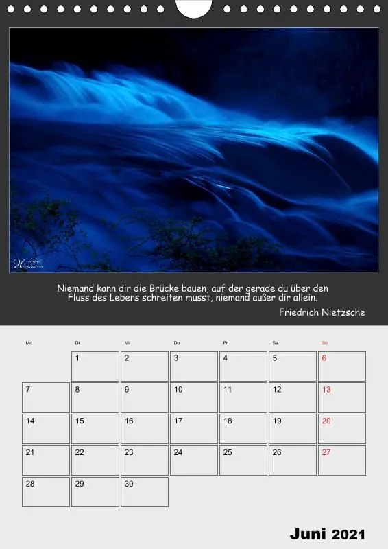 Holistic Arts Rheinfall-Termin-Kalender 2021 - Lebendiges Wasser