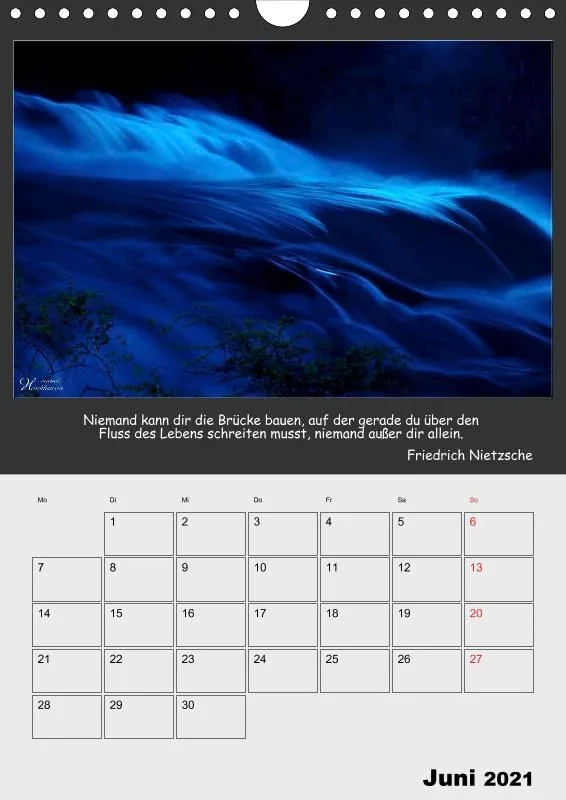 Holistic Arts Rheinfall-Termin-Kalender 2021 - Lebendiges Wasser