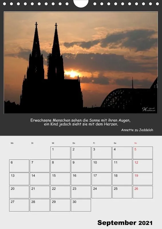 Holistic Arts Sonnenuntergang Termin-Kalender 2021 - Sonnenuntergang