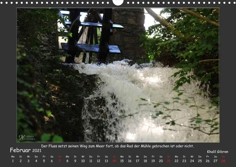 Holistic Arts Rheinfall-Kalender 2021 - Lebendiges Wasser A3